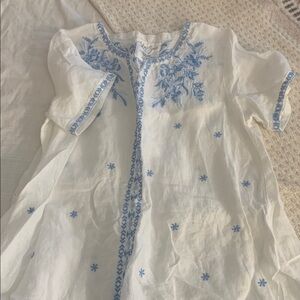 Kyla Seo Linen Tunic Shirt